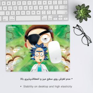 موس پد گیمینگ طرح ریک و مورتی هومرو