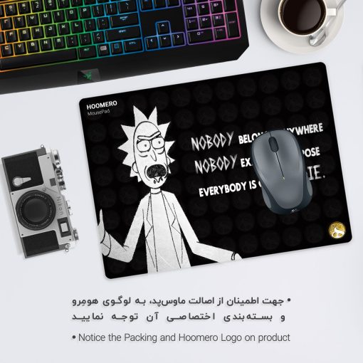 موس پد گیمینگ طرح ریک و مورتی هومرو