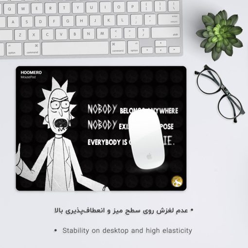 موس پد گیمینگ طرح ریک و مورتی هومرو