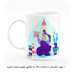 ماگ گل و برگ هومرو