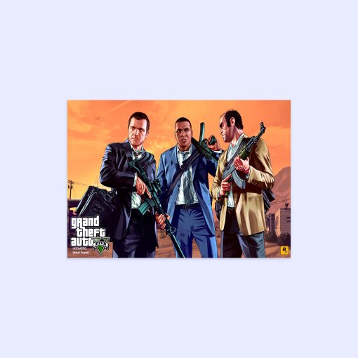 پوستر هومرو مدل فلزی طرح GTA کد PS515