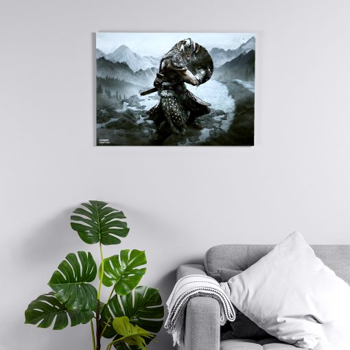 پوستر هومرو مدل فلزی طرح Skyrim کد PS740
