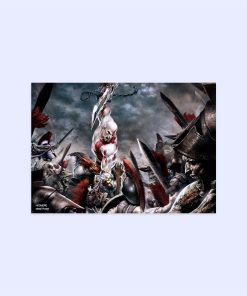 پوستر هومرو مدل فلزی طرح God of War کد PS496