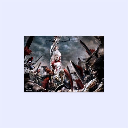 پوستر هومرو مدل فلزی طرح God of War کد PS496