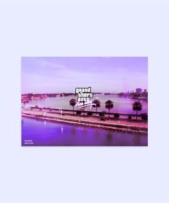 پوستر هومرو مدل فلزی طرح GTA کد PS529