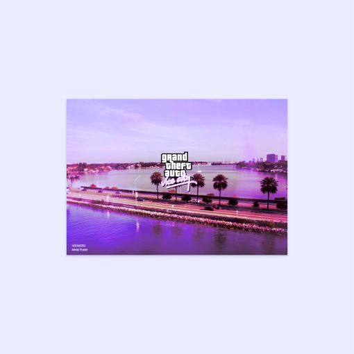 پوستر هومرو مدل فلزی طرح GTA کد PS529