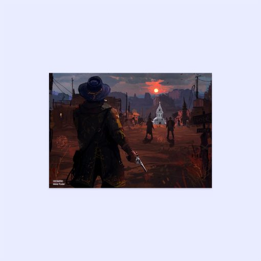 پوستر هومرو مدل فلزی طرح Red Dead Redemption کد PS688