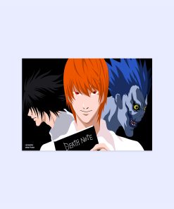 پوستر هومرو مدل فلزی طرح انیمه Death Note کد PS1095