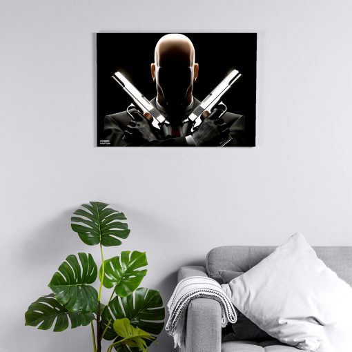 پوستر هومرو مدل فلزی طرح Hitman کد PS561