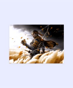 پوستر هومرو مدل فلزی طرح Ghost of tsushima کد PS859