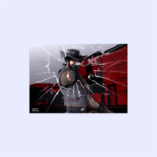 پوستر هومرو مدل فلزی طرح Red Dead Redemption کد PS691