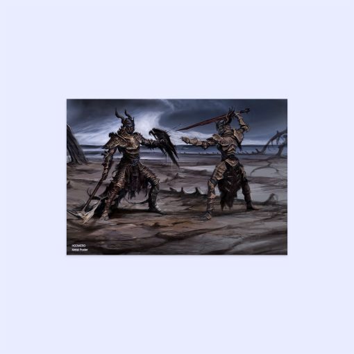 پوستر هومرو مدل فلزی طرح Skyrim کد PS742