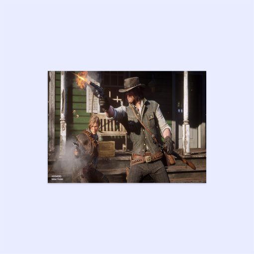 پوستر هومرو مدل فلزی طرح Red Dead Redemption کد PS684