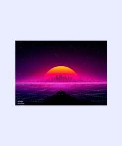 پوستر هومرو مدل فلزی طرح بازی سایبرپانک کد PS286