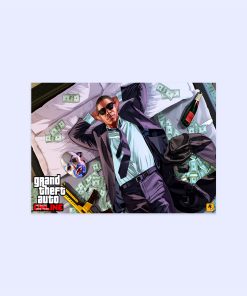 پوستر هومرو مدل فلزی طرح GTA کد PS534