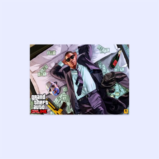 پوستر هومرو مدل فلزی طرح GTA کد PS534