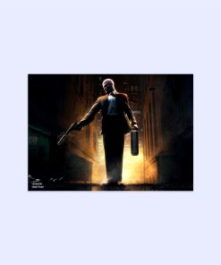 پوستر هومرو مدل فلزی طرح Hitman کد PS562