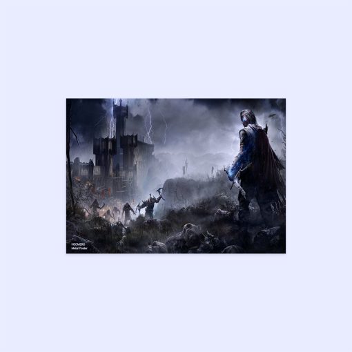 پوستر هومرو مدل فلزی طرح Shadow of War کد PS735