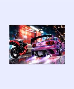 پوستر هومرو مدل فلزی طرح Need for Speed کد PS640