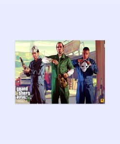 پوستر هومرو مدل فلزی طرح GTA کد PS520