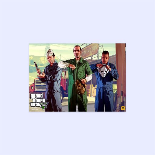 پوستر هومرو مدل فلزی طرح GTA کد PS520