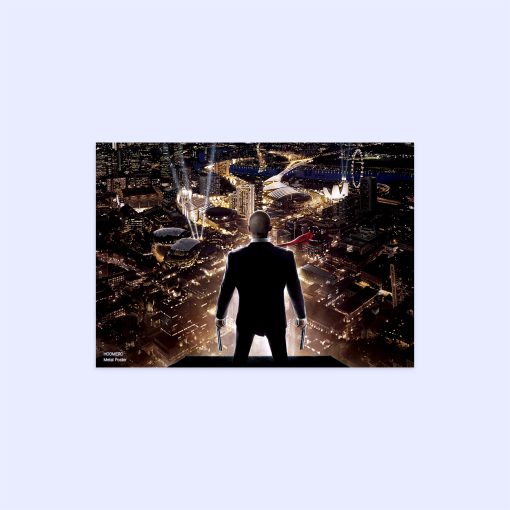 پوستر هومرو مدل فلزی طرح Hitman کد PS566
