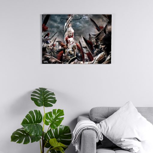 پوستر هومرو مدل فلزی طرح God of War کد PS496
