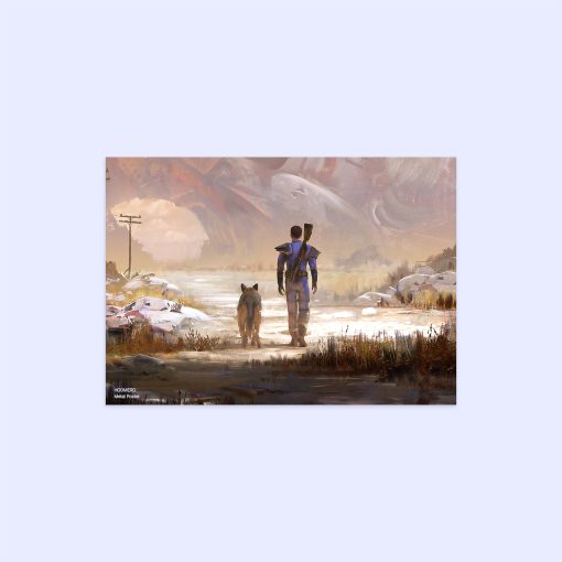 پوستر هومرو مدل فلزی طرح Fallout کد PS410