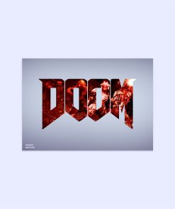پوستر هومرو مدل فلزی طرح DOOM کد PS335