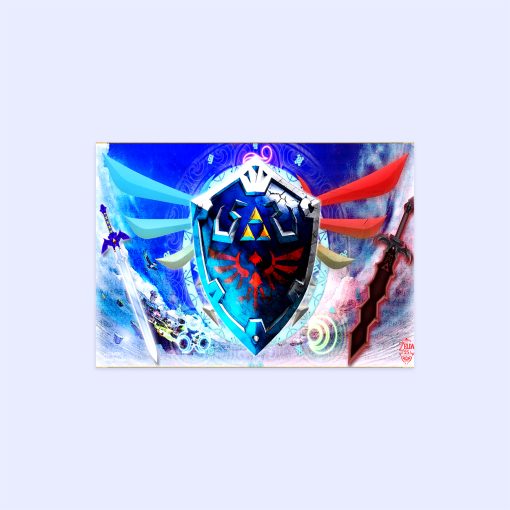 پوستر هومرو مدل فلزی طرح Zelda کد PS804