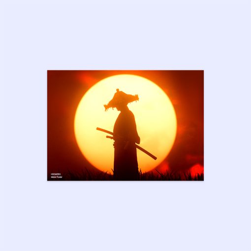 پوستر هومرو مدل فلزی طرح Ghost of tsushima کد PS854