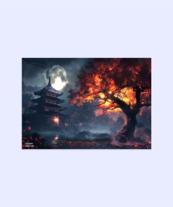 پوستر هومرو مدل فلزی طرح Ghost of tsushima کد PS862
