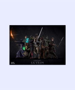 پوستر هومرو مدل فلزی طرح Skyrim کد PS753