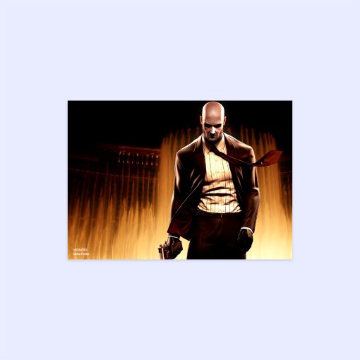 پوستر هومرو مدل فلزی طرح Hitman کد PS559