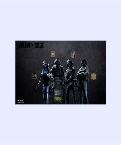 پوستر هومرو مدل فلزی طرح Rainbow six siege کد PS669