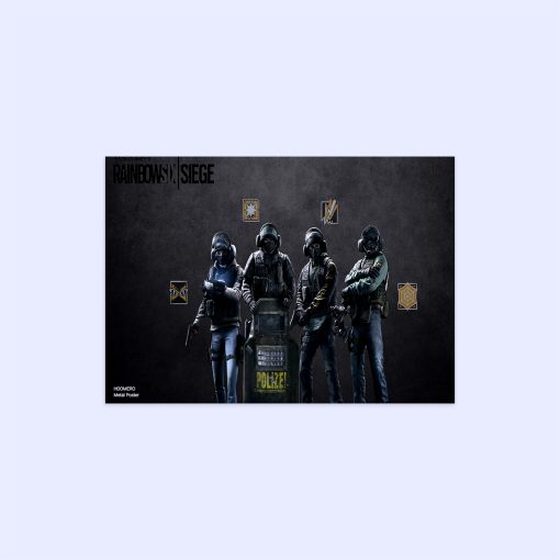 پوستر هومرو مدل فلزی طرح Rainbow six siege کد PS669