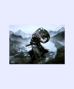 پوستر هومرو مدل فلزی طرح Skyrim کد PS740