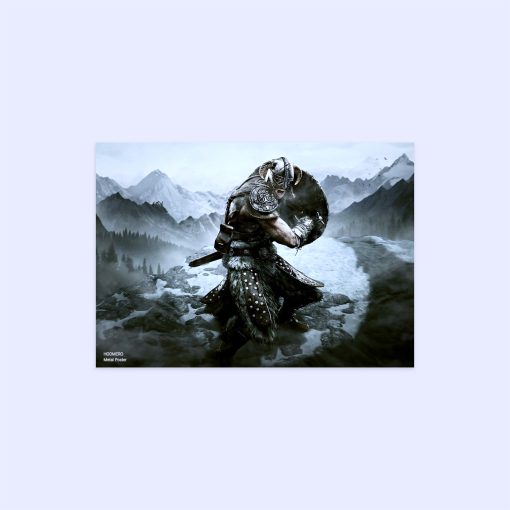 پوستر هومرو مدل فلزی طرح Skyrim کد PS740