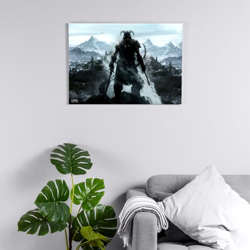 پوستر هومرو مدل فلزی طرح Skyrim کد PS744