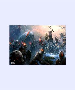 پوستر هومرو مدل فلزی طرح God of War کد PS495