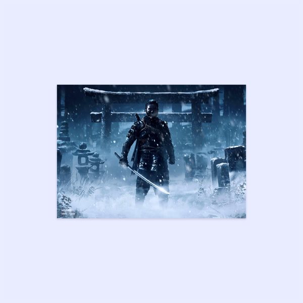 پوستر هومرو مدل فلزی طرح Ghost of tsushima کد PS852