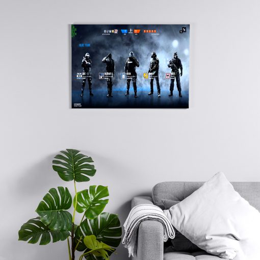 پوستر هومرو مدل فلزی طرح Rainbow six siege کد PS675
