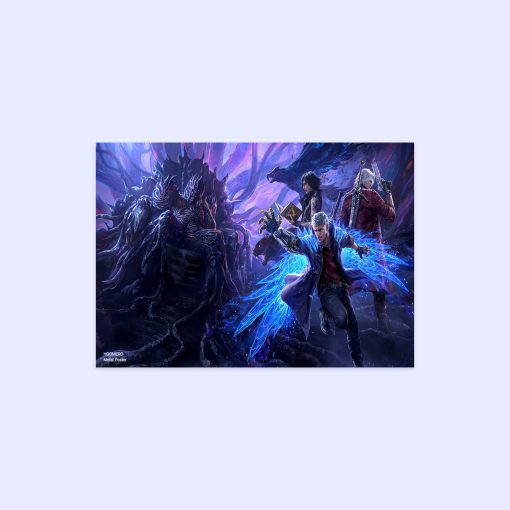 پوستر هومرو مدل فلزی طرح بازی Devil May Cry کد PS321