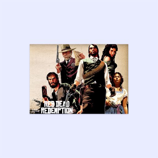 پوستر هومرو مدل فلزی طرح Red Dead Redemption کد PS701