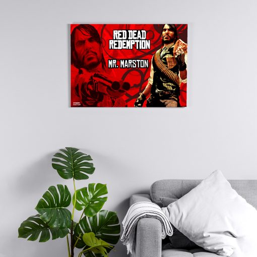 پوستر هومرو مدل فلزی طرح Red Dead Redemption کد PS681