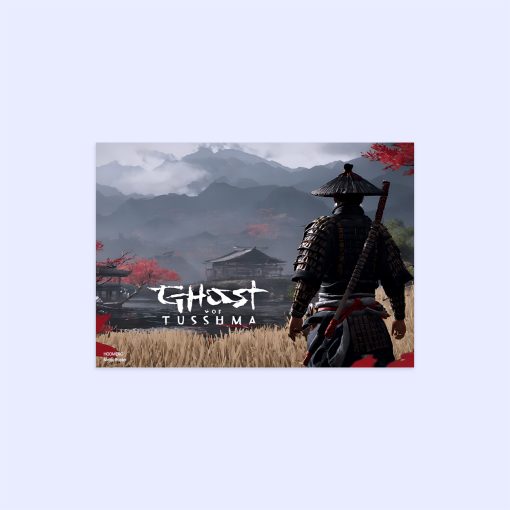 پوستر هومرو مدل فلزی طرح Ghost of tsushima کد PS856
