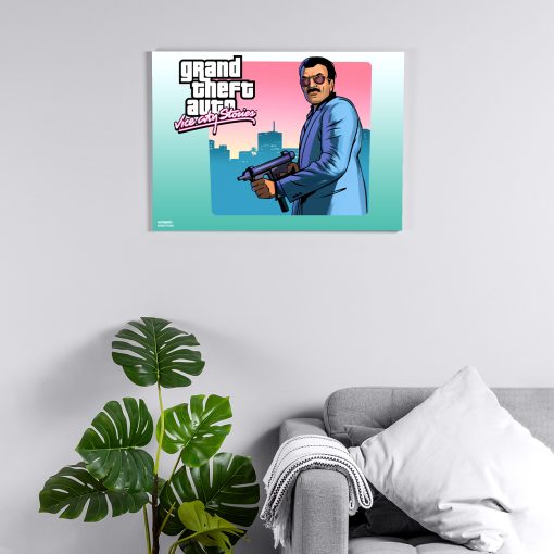 پوستر هومرو مدل فلزی طرح GTA کد PS524