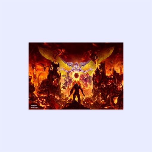 پوستر هومرو مدل فلزی طرح DOOM کد PS332