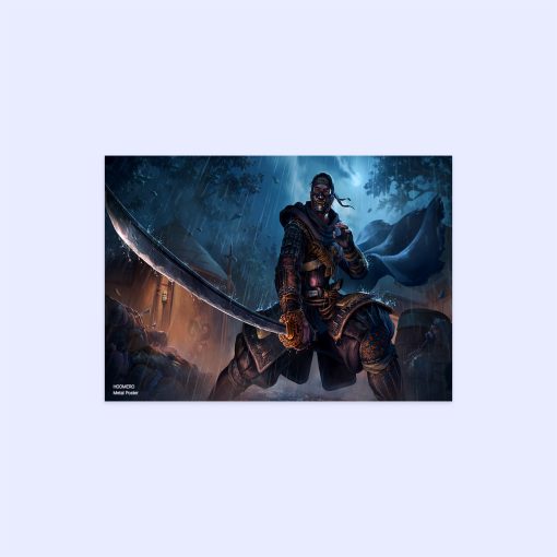 پوستر هومرو مدل فلزی طرح Ghost of tsushima کد PS849