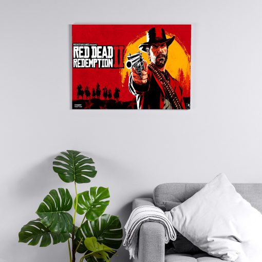پوستر هومرو مدل فلزی طرح Red Dead Redemption کد PS696